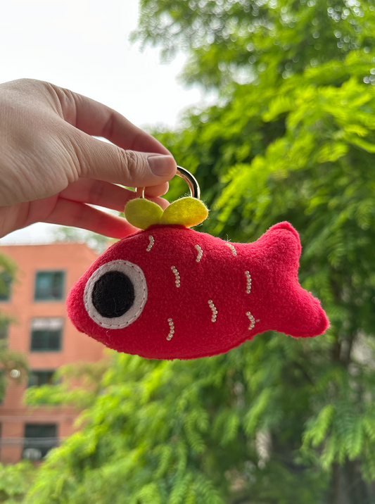 Red Fish Keychain