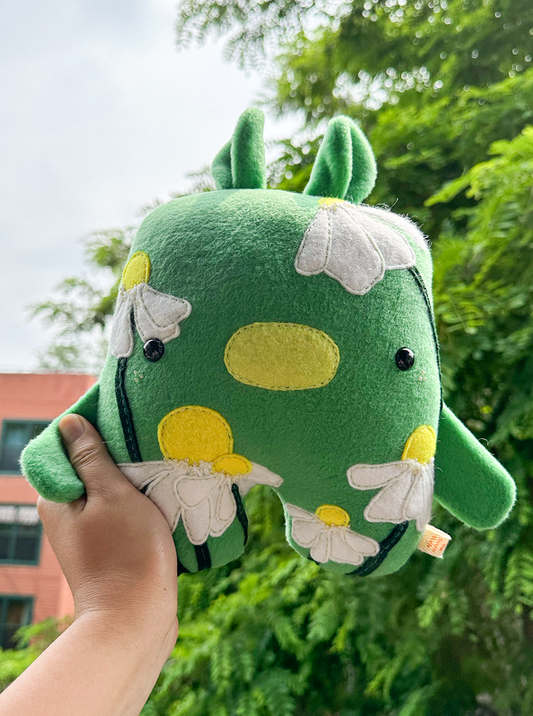 Green Daisy Bunny Duck