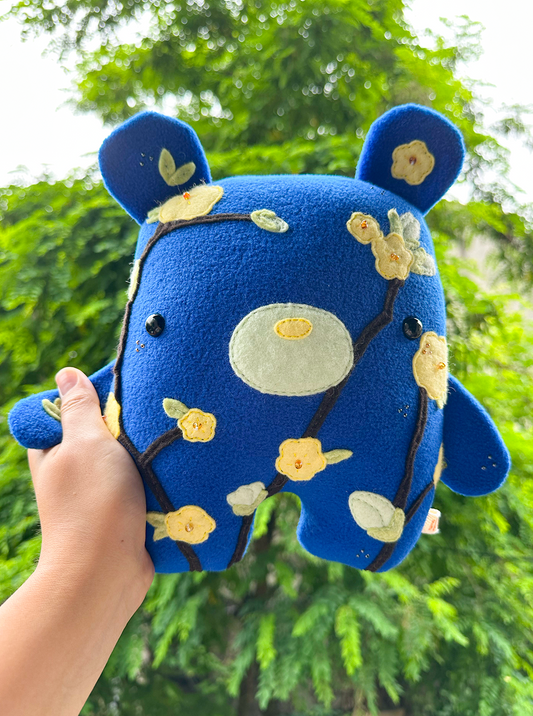Blue and Yellow Blossom Bear