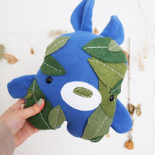 Load image into Gallery viewer, Blue Bunny Leaf Plush
